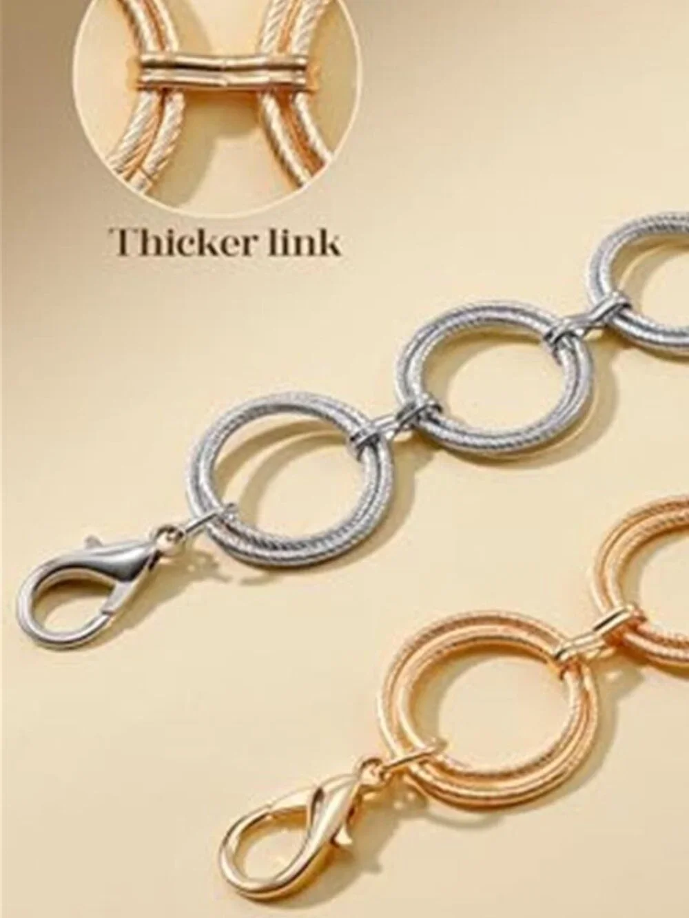Women Multilayer Gold Silver Metal Link Body Chain Belt Ladies Waist